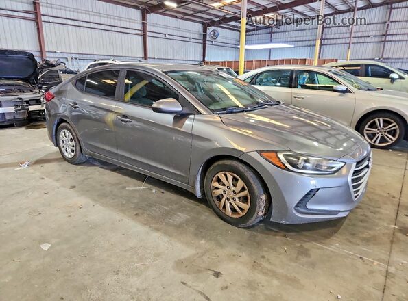 5NPD74LF1JH294159 2018 HYUNDAI ELANTRA Серый Передняя правая четверть