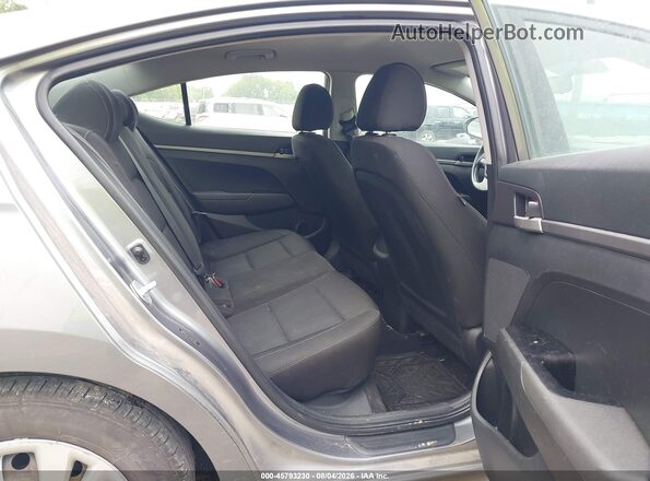 5NPD74LF1JH321702 2018 HYUNDAI ELANTRA Gray Vista de la etiqueta del VIN