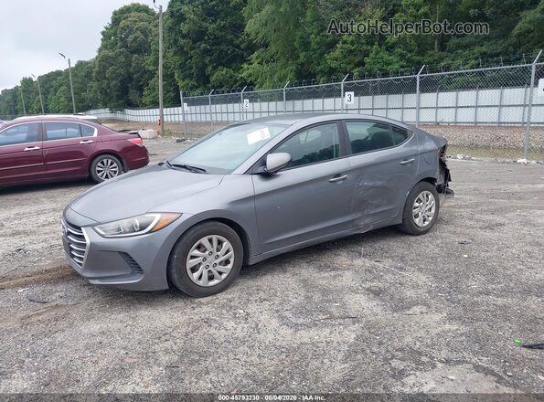5NPD74LF1JH321702 2018 HYUNDAI ELANTRA Gray Vista tres cuartos delantera izquierda