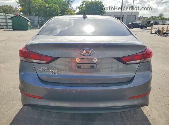 5NPD74LF1JH378787 2018 HYUNDAI ELANTRA Gray Widok z tyłu