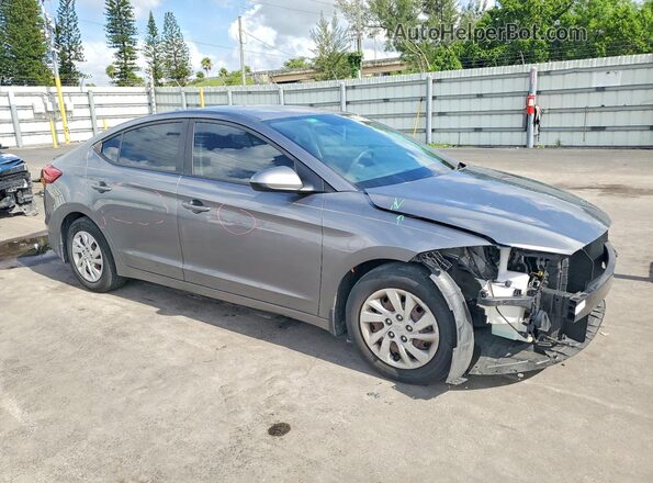 5NPD74LF1JH378787 2018 HYUNDAI ELANTRA Gray Przód prawy