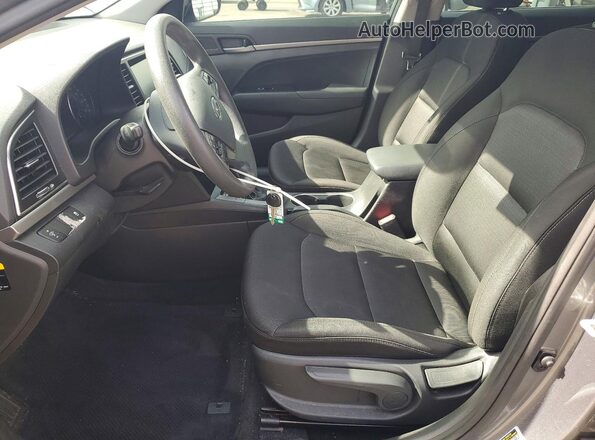 5NPD74LF1JH378787 2018 HYUNDAI ELANTRA Gray Widok wnętrza z przodu
