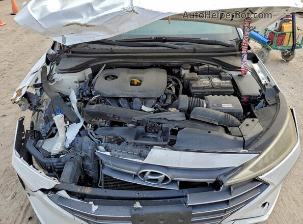 5NPD74LF1KH420005 2019 HYUNDAI ELANTRA White Vista interior trasera