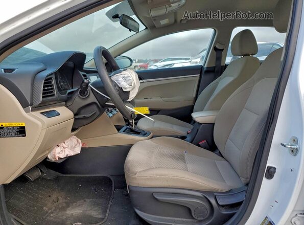 5NPD74LF1KH420005 2019 HYUNDAI ELANTRA White Vista interior delantera