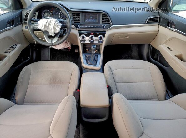 5NPD74LF1KH420005 2019 HYUNDAI ELANTRA White Vista del salpicadero