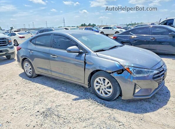 5NPD74LF1KH472038 2019 HYUNDAI ELANTRA Gray Delantero derecho