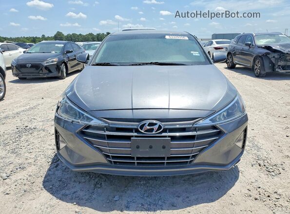 5NPD74LF1KH472038 2019 HYUNDAI ELANTRA Gray Vista frontal