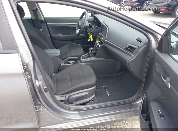 5NPD74LF1KH472590 2019 HYUNDAI ELANTRA Серый Вид салона спереди