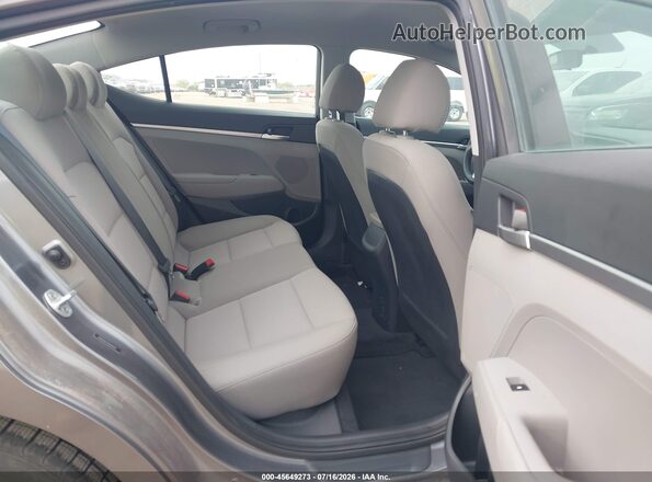 5NPD74LF1KH475991 2019 HYUNDAI ELANTRA Gray Widok naklejki z numerem VIN