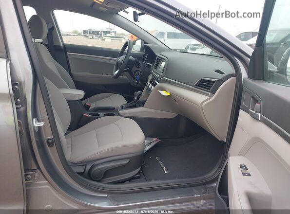 5NPD74LF1KH475991 2019 HYUNDAI ELANTRA Gray Widok wnętrza z przodu