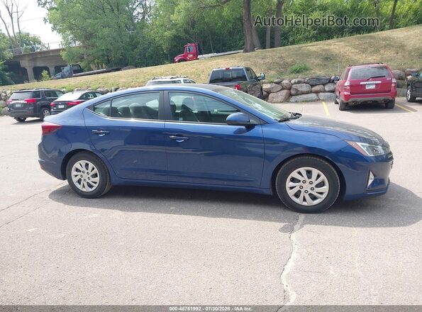 5NPD74LF1KH488904 2019 HYUNDAI ELANTRA Blue Սալոնի 360 աստիճան տեսք