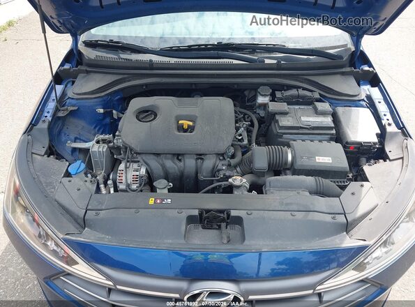 5NPD74LF1KH488904 2019 HYUNDAI ELANTRA Blue Հետևի տեսք