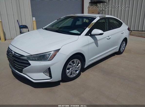 5NPD74LF1KH492886 2019 HYUNDAI ELANTRA White Передня ліва чверть