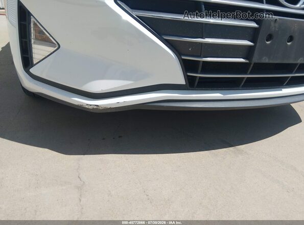 5NPD74LF1KH492886 2019 HYUNDAI ELANTRA White Вид спереду