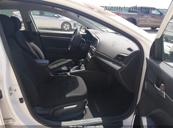 5NPD74LF1KH492886 2019 HYUNDAI ELANTRA White Вид салону спереду