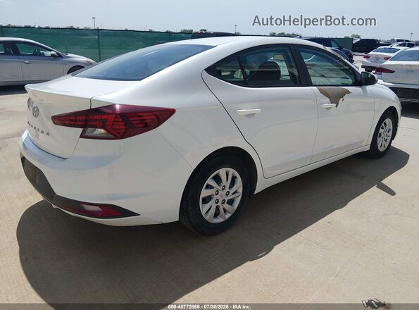 5NPD74LF1KH492886 2019 HYUNDAI ELANTRA White Задня права чверть