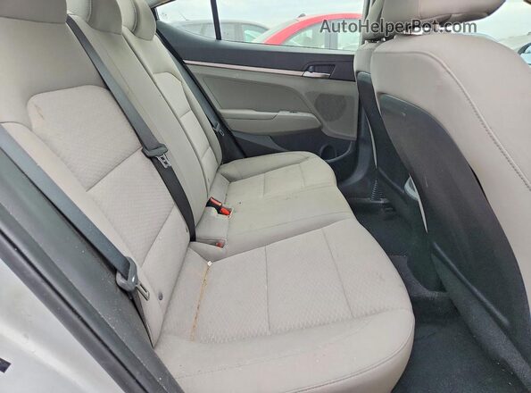 5NPD74LF1KH492967 2019 HYUNDAI ELANTRA Silver Հետևի նստատեղերի տեսք