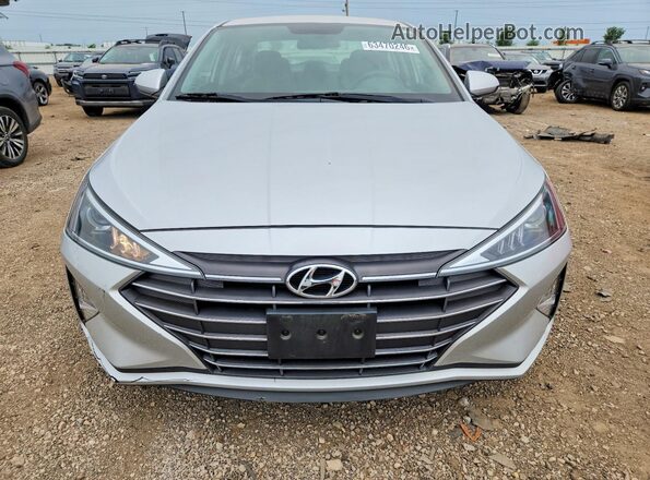 5NPD74LF1KH492967 2019 HYUNDAI ELANTRA Silver Դիմացի տեսք