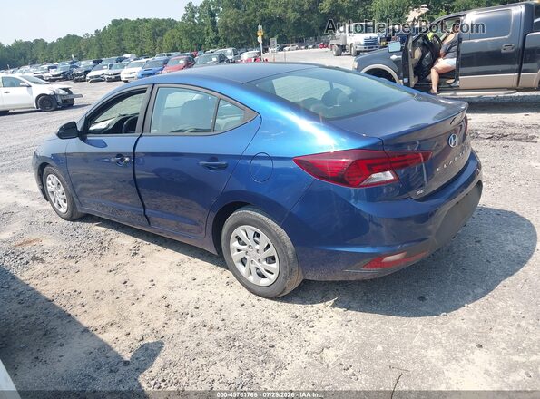 5NPD74LF1KH493830 2019 HYUNDAI ELANTRA Blue Задня ліва чверть