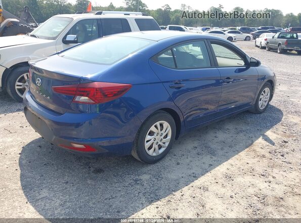 5NPD74LF1KH493830 2019 HYUNDAI ELANTRA Blue Задня права чверть