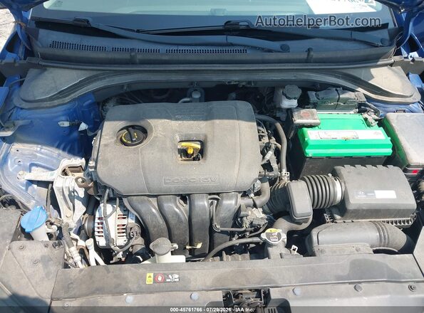 5NPD74LF1KH493830 2019 HYUNDAI ELANTRA Blue Вид ззаду