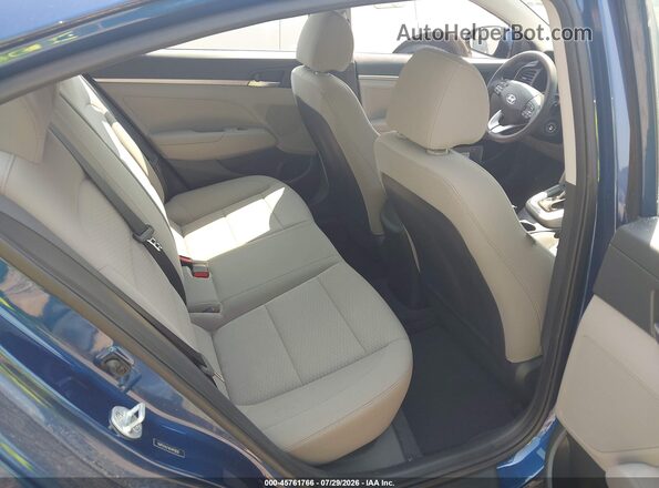 5NPD74LF1KH493830 2019 HYUNDAI ELANTRA Blue Вид наклейки з VIN-кодом