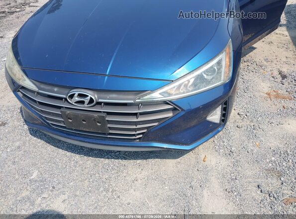 5NPD74LF1KH493830 2019 HYUNDAI ELANTRA Blue Вид задньої частини салону
