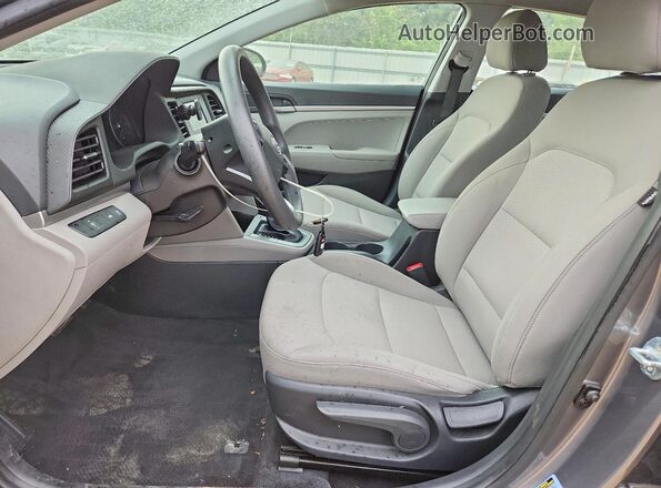 5NPD74LF1LH536841 2020 HYUNDAI ELANTRA Серый Вид салона спереди