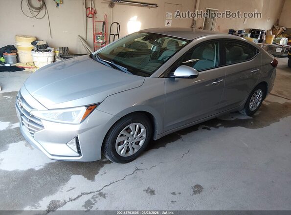 5NPD74LF1LH601283 2020 HYUNDAI ELANTRA Silver წინა მარცხენა ხედი სამი მეოთხედიდან