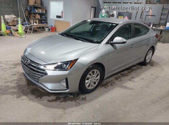 5NPD74LF1LH603244 2020 HYUNDAI ELANTRA Silver Առջևի ձախ երեք քառորդ տեսարան