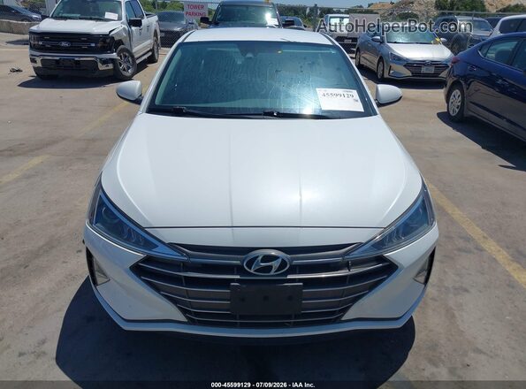 5NPD74LF1LH606760 2020 HYUNDAI ELANTRA White Vista del cuadro de instrumentos