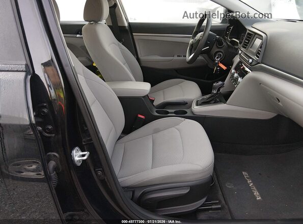 5NPD74LF1LH607424 2020 HYUNDAI ELANTRA Black Front interior view