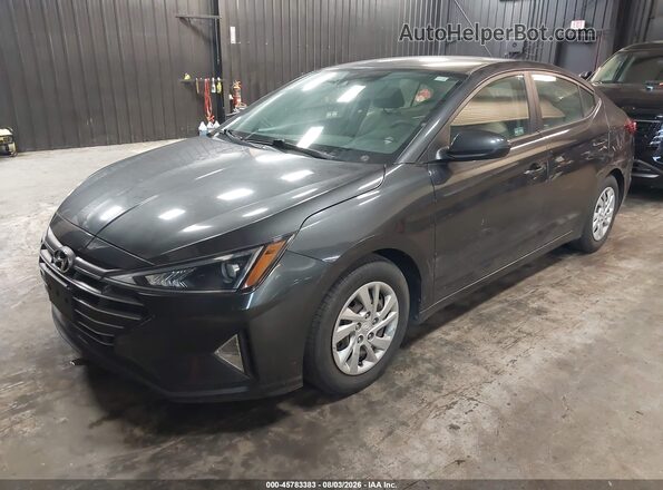 5NPD74LF1LH609030 2020 HYUNDAI ELANTRA Gray Առջևի ձախ երեք քառորդ տեսարան