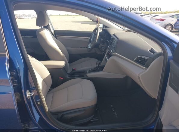 5NPD74LF1LH609481 2020 HYUNDAI ELANTRA Blue Вид салону спереду