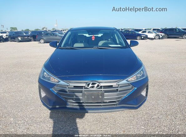 5NPD74LF1LH609481 2020 HYUNDAI ELANTRA Blue Панорамний вид салону 360°