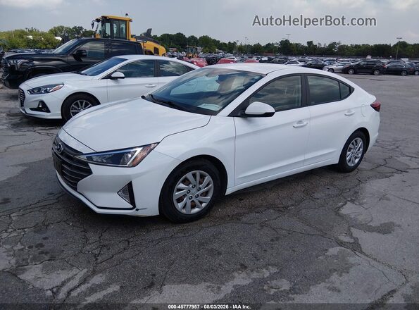 5NPD74LF1LH610193 2020 HYUNDAI ELANTRA White Առջևի ձախ երեք քառորդ տեսարան
