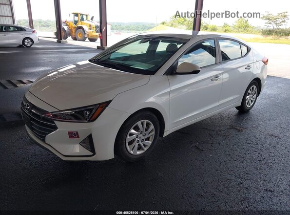 5NPD74LF1LH610226 2020 HYUNDAI ELANTRA White Առջևի ձախ երեք քառորդ տեսարան