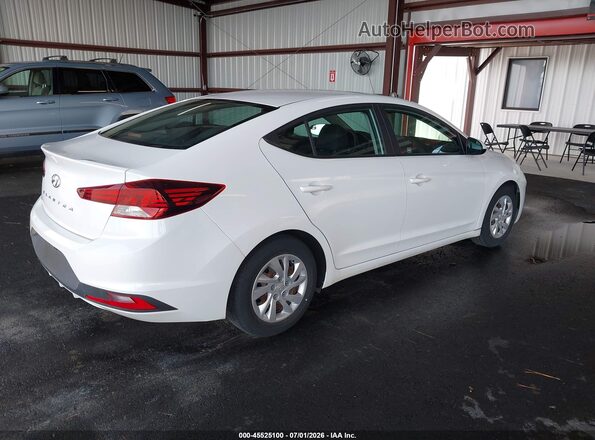 5NPD74LF1LH610226 2020 HYUNDAI ELANTRA White Հետևի աջ