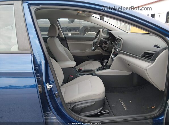 5NPD74LF1LH610419 2020 HYUNDAI ELANTRA Blue Вид салону спереду