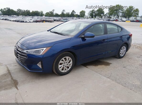 5NPD74LF1LH610419 2020 HYUNDAI ELANTRA Blue Передня ліва чверть