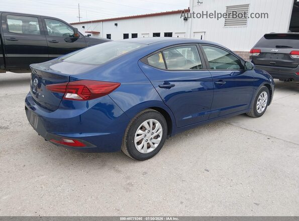 5NPD74LF1LH610419 2020 HYUNDAI ELANTRA Blue Задня права чверть