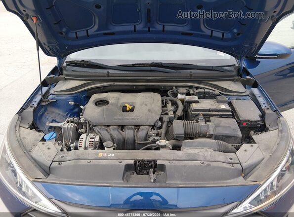 5NPD74LF1LH610419 2020 HYUNDAI ELANTRA Blue Вид ззаду