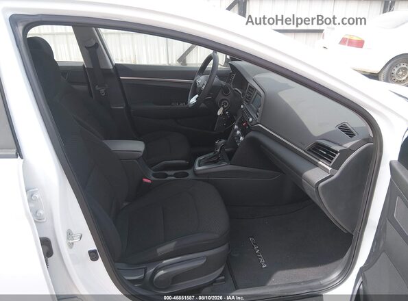 5NPD74LF1LH610808 2020 HYUNDAI ELANTRA White Widok wnętrza z przodu