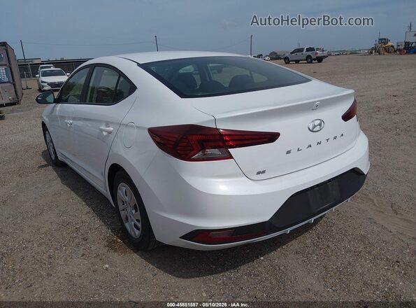 5NPD74LF1LH610808 2020 HYUNDAI ELANTRA White Trasero izquierdo