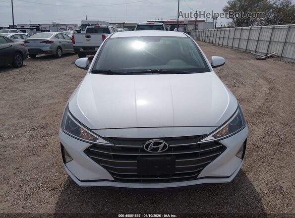 5NPD74LF1LH610808 2020 HYUNDAI ELANTRA White Widok zestawu wskaźników