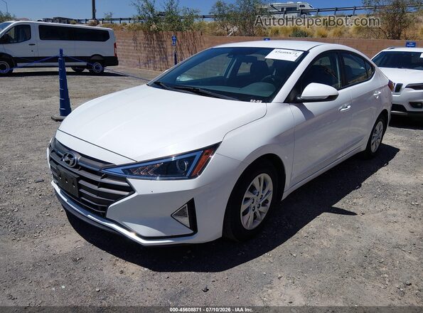 5NPD74LF1LH612350 2020 HYUNDAI ELANTRA White წინა მარცხენა ხედი სამი მეოთხედიდან
