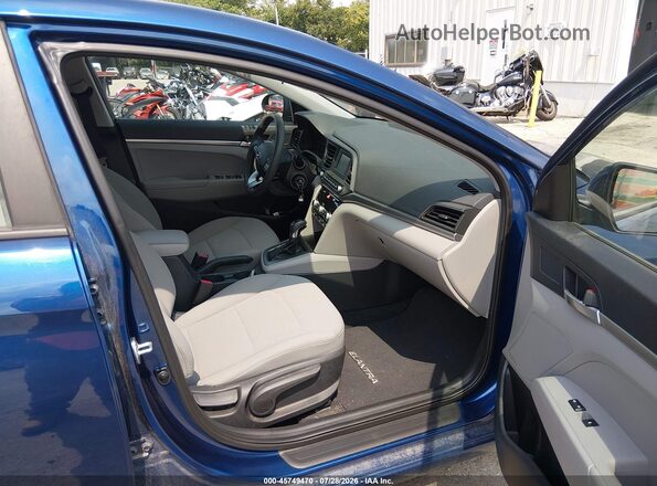 5NPD74LF1LH612669 2020 HYUNDAI ELANTRA Синий Вид салона спереди