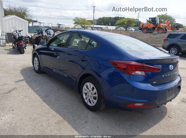 5NPD74LF1LH612669 2020 HYUNDAI ELANTRA Синий Задняя левая четверть