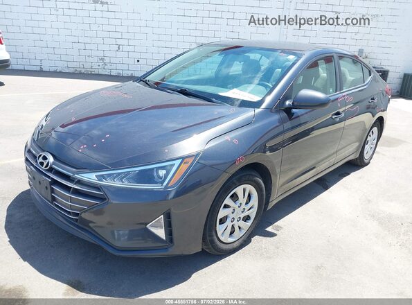 5NPD74LF1LH613868 2020 HYUNDAI ELANTRA Gray წინა მარცხენა ხედი სამი მეოთხედიდან