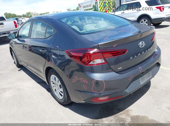 5NPD74LF1LH613868 2020 HYUNDAI ELANTRA Gray უკანა მარცხენა